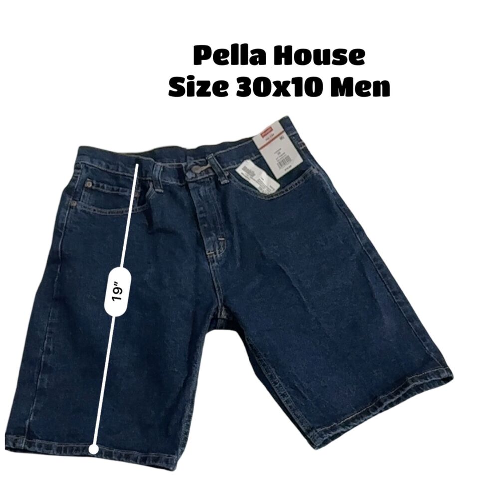Wrangler Men's Big Men's Relaxed Fit Pocket Denim Short Size 30x10 Medium Stone